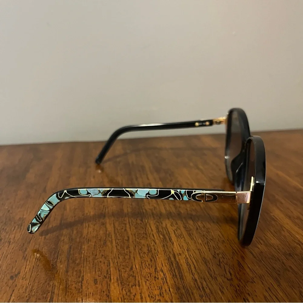 Christian Dior black and blue vintage sunglasses. Made in Germany 2277 90. - Picture 8 of 12